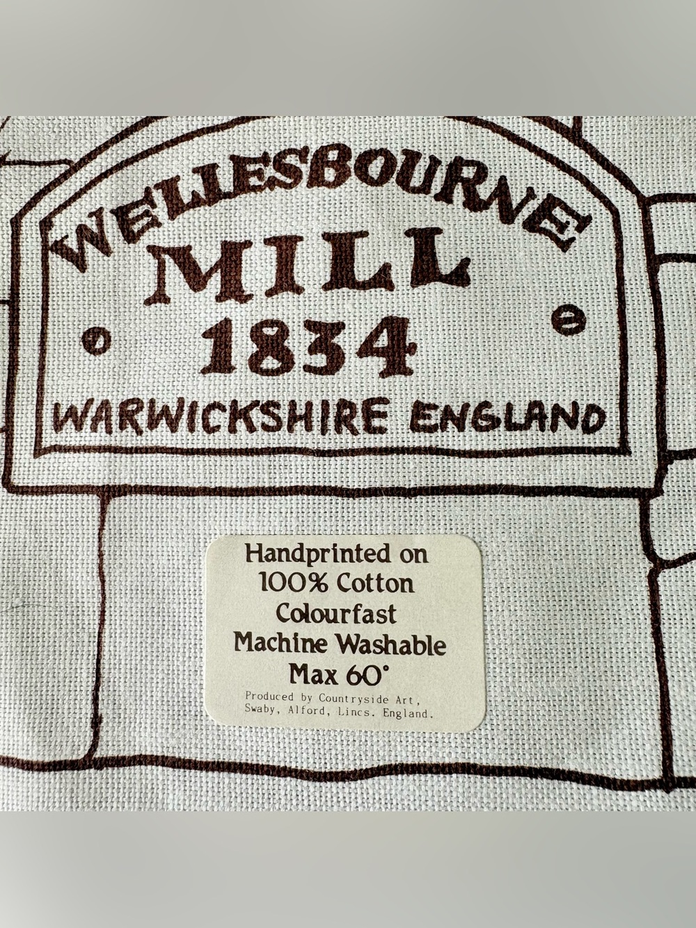 NWT Vintage UK‎ Kate Morgan Wellesbourne Mill Tea Towel Cottagecore